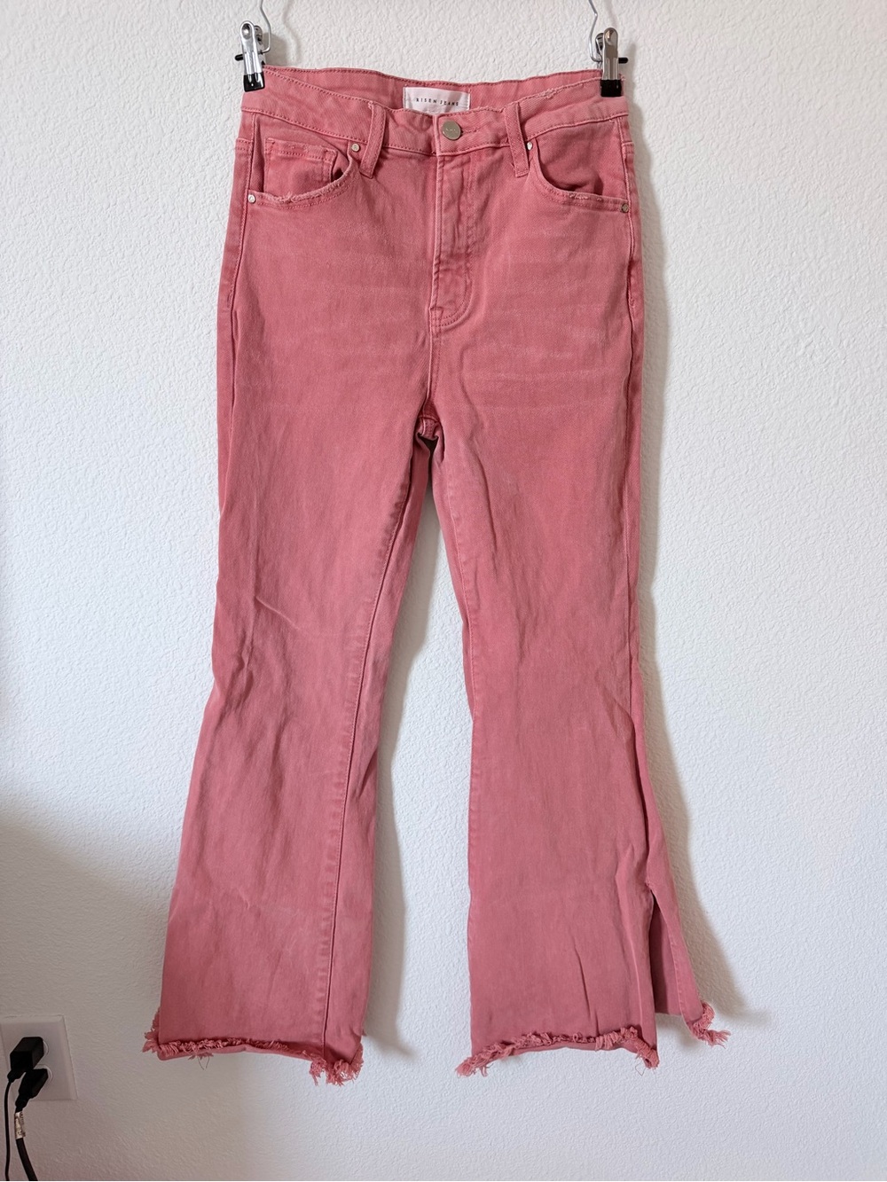 Women's Pink Flare Jeans